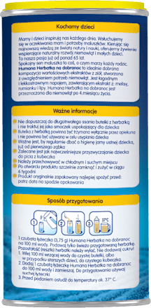 Herbatka na dobranoc dla niemowląt po 4. miesiącu życia Humana