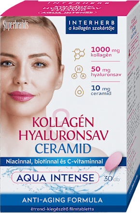 Kollagén+hyaluronsav Ceramid, aqua intense Interherb