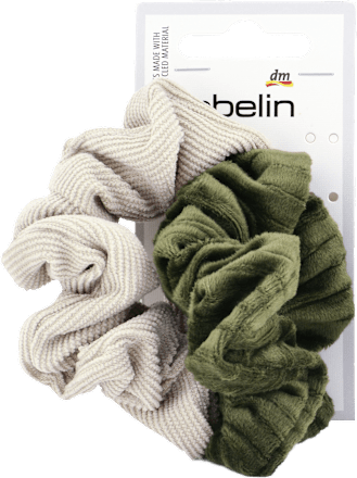 Textil hajgumi khaki és bézs ebelin