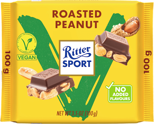 Cioccolato Vegan con arachidi tostate e salate Ritter SPORT