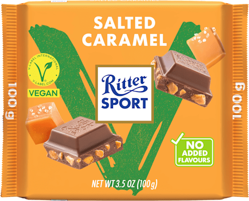 Cioccolato Vegan con caramello salato Ritter SPORT