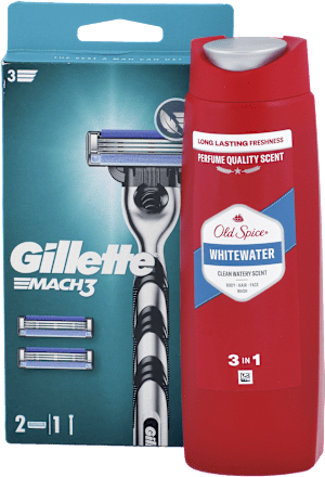 Darčekové balenie Gillette Mach3 + Old Spice Whitewater Gillette