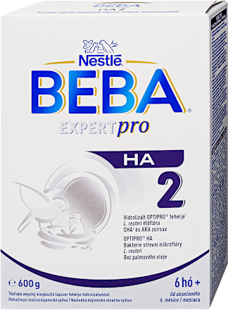 EXPERTPRO HA 2 Tejalapú anyatej-kiegészítő tápszer fehérje-hidrolizátumból 6hó+ BEBA
