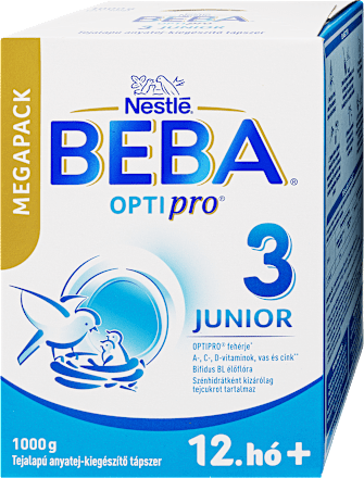 OPTIPRO 3 JUNIOR Tejalapú anyatej-kiegészítő tápszer 12.hó+ BEBA