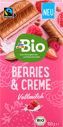 Vollmilchschokolade Berries and Creme dmBio