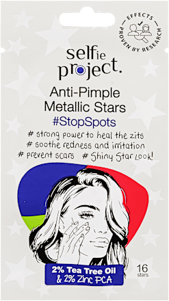Pattanás elleni tapasz Anti-Pimple Metallic Starts StopSpots Selfie Project