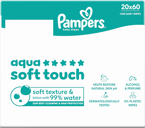 Feuchttücher Aqua Soft Touch (20x60 St) Pampers