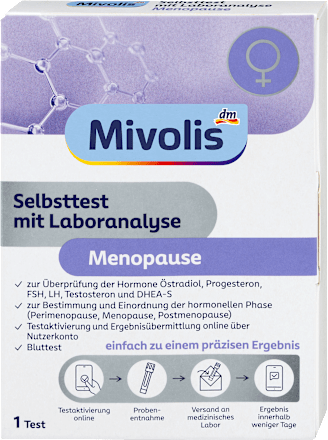Selbsttest mit Laboranalyse Menopause Mivolis