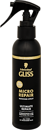 Kiöblítést nem igénylő hajápoló spray Micro Repair, sérült hajra Schwarzkopf GLISS