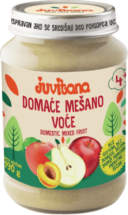 Dečija kašica - domaće mešano voće, od 4. meseca juvitana