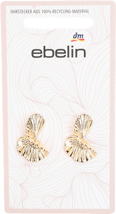 Ohrstecker Fächeroptik gold ebelin