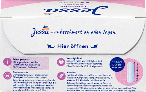 Tampon, Mini Jessa