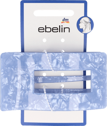 Haarspange rechteckig blau ebelin