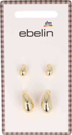 Ohrstecker Set Tropfen gold ebelin