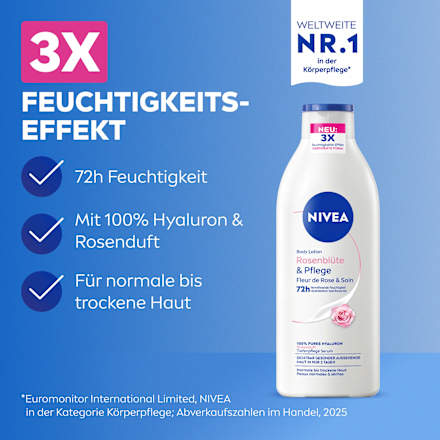 Bodylotion Rosenblüte & Pflege NIVEA