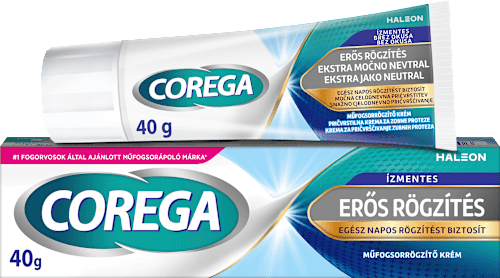 Műfogsorrögzítő krém ízmentes COREGA