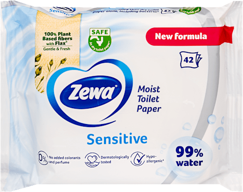 Nedves Toalettpapír Sensitive ZEWA