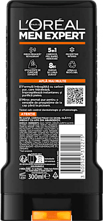 Gel de duș Pure Carbon L'ORÉAL PARiS MEN EXPERT