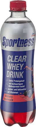 Proteindrink, Clear Whey, Wildberry Geschmack, trinkfertig Sportness