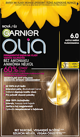 Tartós hajfesték, világosbarna 6.0 GARNIER olia