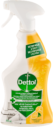 Power & Fresh antibakteriální sprej na povrchy citron & limetka Dettol