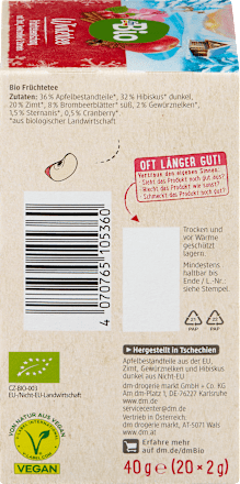 Bio téli tea, 20 filter dmBio