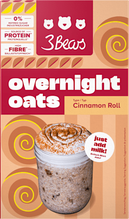 Overnight Oats Cinnamon Roll 3Bears