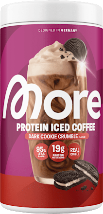 Proteinpulver, Iced Coffee Dark Cookie Crumble Geschmack More Nutrition