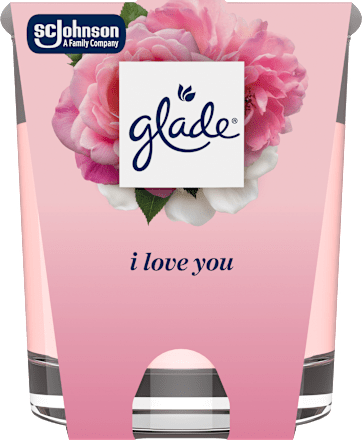 svíčka I LOVE YOU glade