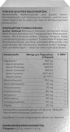 Blähbauch-Komplex Active Debloat mybacs