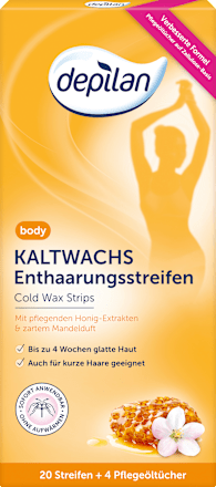 Kaltwachsstreifen Honig depilan