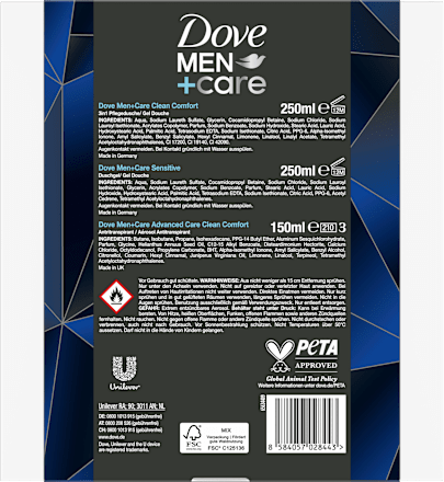 Geschenkset Refresh+Care 3tlg Dove MEN+CARE