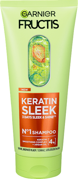 šampon na vlasy Keratin Sleek, 200 ml