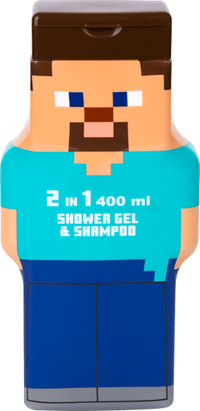 sprchový gel a šampon na vlasy 2 v 1 Minecraft, 400 ml