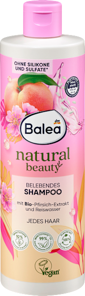 natural beauty šampon na vlasy osvěžující, 400 ml