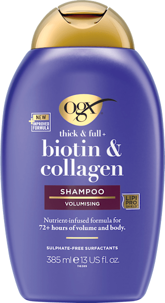 šampon pro husté a plné vlasy biotin & kolagen, 385 ml
