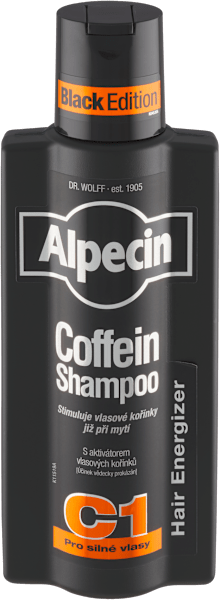 šampon na vlasy Coffein C1 Black Edition, 375 ml
