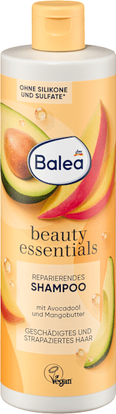 beauty essentials šampon na poškozené vlasy, 400 ml
