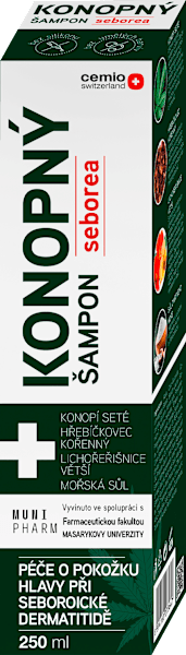 KONOPNÝ šampon na vlasy seborea, 250 ml
