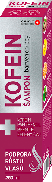KOFEIN šampon na barvené vlasy, 250 ml