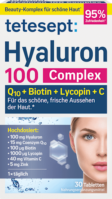 Tetesept Comprimés d’acide hyaluronique 100 Complex - by Hana Beauty