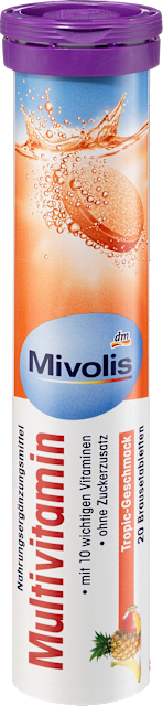 Mivolis Comprimés effervescents Multivitaminés 20 comprimés - by Hana Beauty