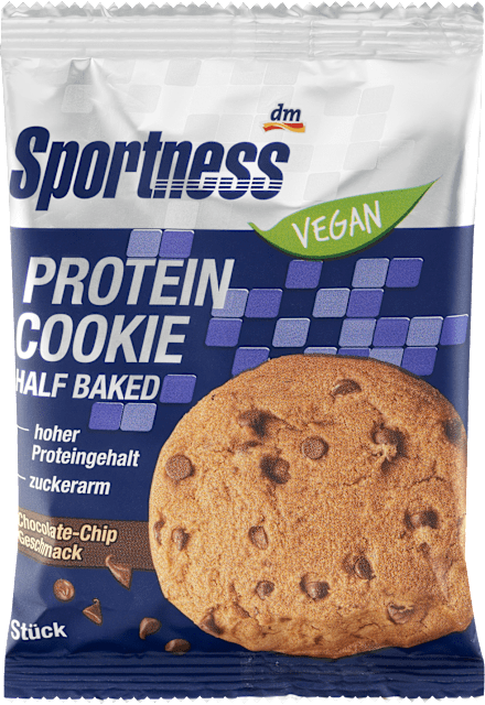 Protein Cookie, Half Baked, Chocolate Chip Geschmack, vegan