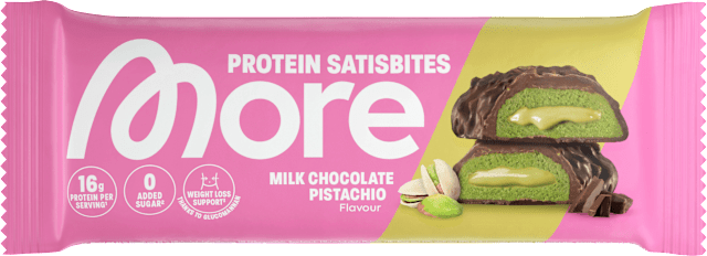 Satisbites, Milk Chocolate Pistaccio