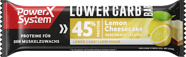 45%, Lower Carb Bar, Lemon Cheesecake Geschmack