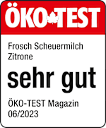 Grafik: Öko Test Frosch Scheuermilch Zitrone sehr gut öko-TEST Magazin 06/2023
