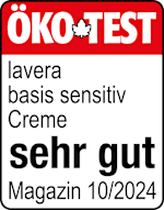 Grafik: Öko Test lavera basis sensitiv Creme sehr gut Magazin 10/2024 
