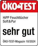 Grafik: Öko Test HiPP Feuchttücher Soft&Pur sehr gut ÖKO-TEST-Magazin 10/2024
