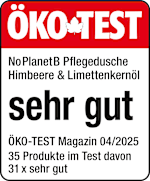 Grafik: Öko Test No PlametB Pflegedusche sehr gut Öko-TEST Magazin 04/2025 35 Produkte im Test, davon 31x sehr gut
