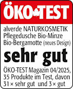 ÖKO-TEST

alverde NATURKOSMETIK
Pflegedusche Bio-Minze Bio-Bergamotte (neues Design)

sehr gut

ÖKO-TEST Magazin 04/2025,
35 Produkte im Test, davon
31 × sehr gut und 3 × gut